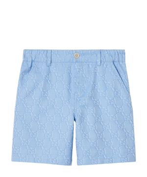 Cotton Shorts with GG Shadow