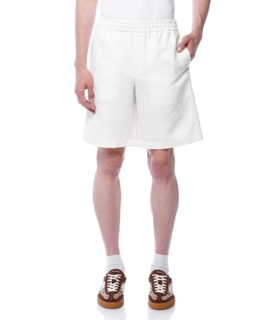 Linen blend GG canvas shorts