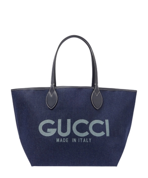 Totissima Large logo denim shopper