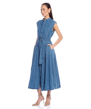 Indigo denim dress