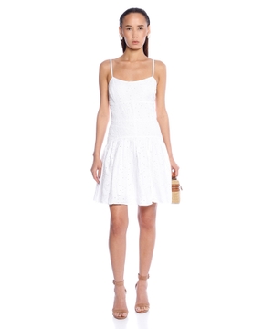 Mini dress with patterns
