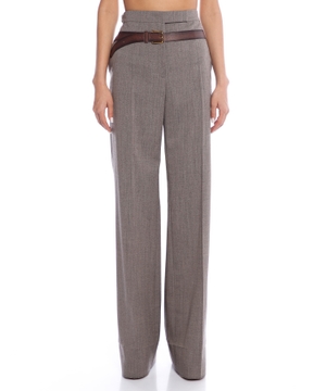 Belted trousers