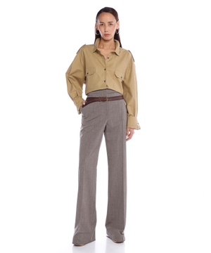 Belted trousers