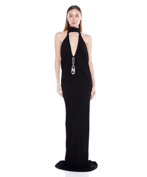 Halter bağlanmalı drapeli Lavalliere don