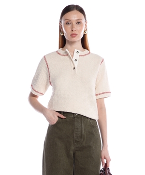 Cotton waffle t-shirt