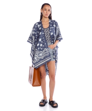 Printed poncho