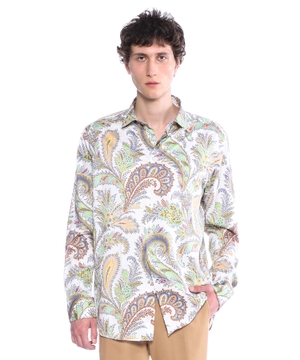 Paisley-print cotton shirt