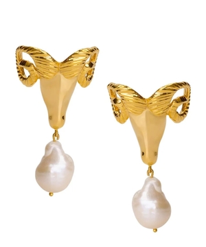 Ram Pearl Drop earrings