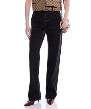 Straight leg denim pant