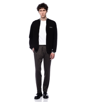 Cardigan with logo