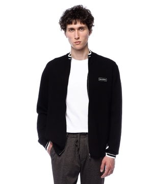 Cardigan with logo