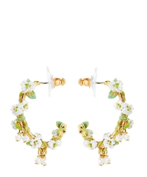 Gold-plated hoop earrings