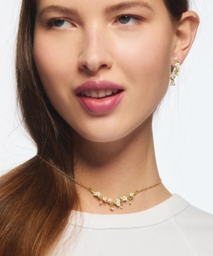 Gold-plated hoop earrings