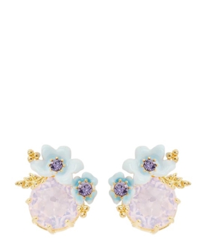 Earrings with flower detail