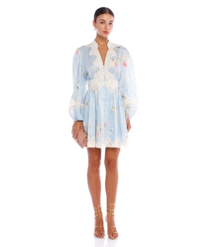 Мини-платье Lucky Lace с V-образным вырезом