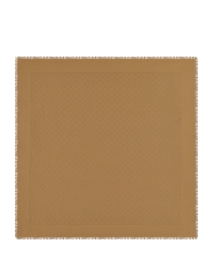 GG silk cotton jacquard shawl