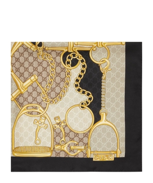 Printed silk carré