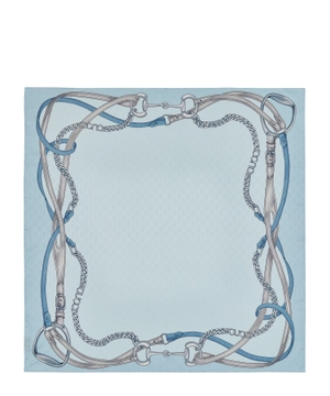 Printed GG silk jacquard carré