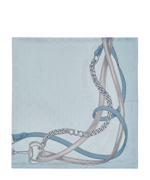 Printed GG silk jacquard carré