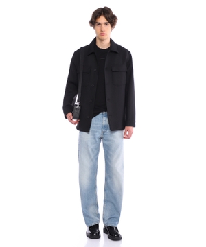 Long sleeve shirt with button closure