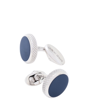 Sterling silver cufflinks with enamel detail