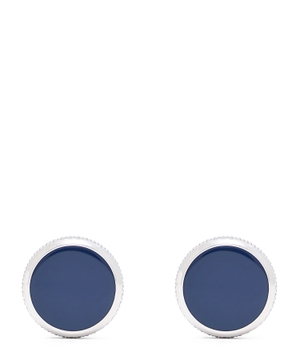 Sterling silver cufflinks with enamel detail
