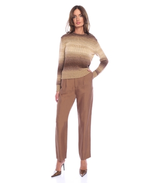 Pleat-detailing trousers