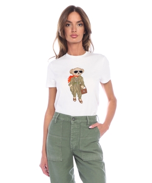 Aviator Polo Bear pambıq T-shirt