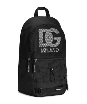 Backpack with logo print