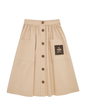 Button-down skirt