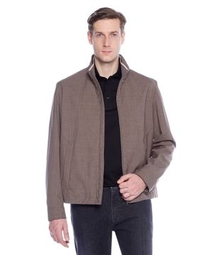 Wool and silk bomber