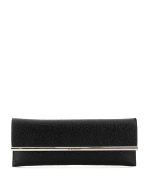Leather Cross B-long Clutch