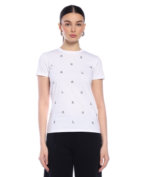 Monogram rhinestone t-shirt