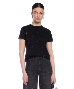 KL monogram rhinestone t-shirt