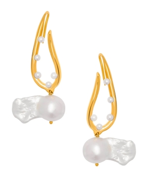 Mini Twist Pearl earrings