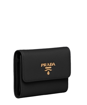 Wallet with logo detail