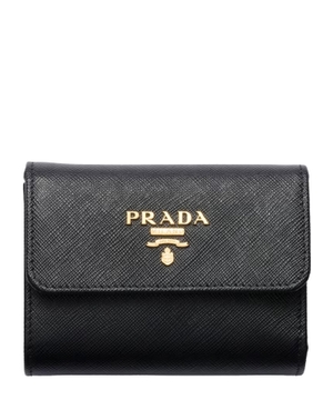 Wallet with logo detail