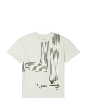 Printli pambıq T-shirt