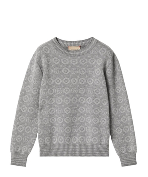 Printed knit jumper