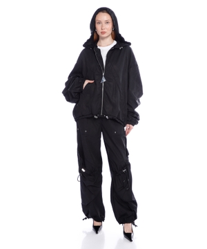 Technical wide-leg pants