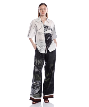 Printed trousers