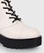 "Bryce" cuff ankle boots in white #4
