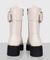 "Bryce" cuff ankle boots in white #3