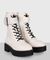 "Bryce" cuff ankle boots in white #1