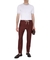 Elastic waist checkered linen trousers #2