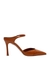 High-heel leather mule shoes #1