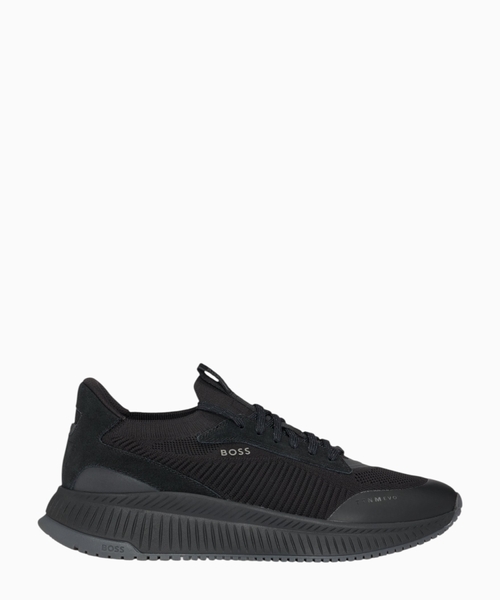 TTNM EVO trainers with knitted uppers and suede trims