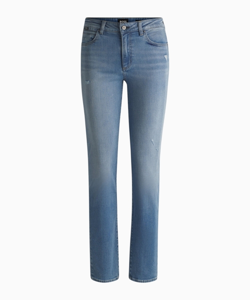 Dar biçimli denim şalvar