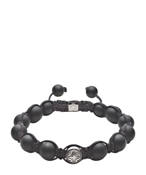 Braided bracelet with beads