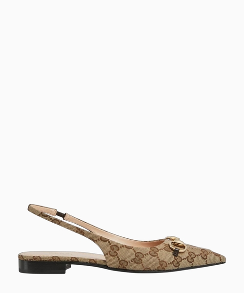 Horsebit slingback ballet flat